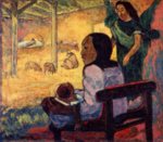 Paul Gauguin  - Bilder Gemälde - Geburt (Be Be)