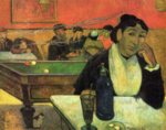 Paul Gauguin  - Bilder Gemälde - Im Cafe (Portrait der Mme Ginoux)