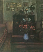 Jozsef Rippl Ronai - Peintures - Crépuscule dans une chambre 