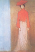 Jozsef Rippl Ronai - Bilder Gemälde - Frau in roter Bluse