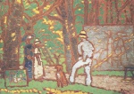 József Rippl Rónai - Peintures - Peintre dans le jardin