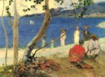 Paul Gauguin  - Bilder Gemälde - Meeresküste
