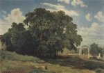 Iwan Iwanowitsch Schischkin - Bilder Gemälde - An der Kirche (Walaam)