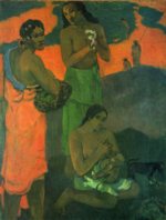 Paul Gauguin  - Bilder Gemälde - Mutterschaft