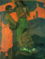 Paul Gauguin  - paintings - Motherhood (Women on the Shore)