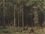 Iwan Iwanowitsch Schischkin - Bilder Gemälde - Der Wald in Mordwinowo
