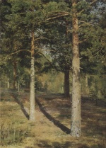 Ivan Ivanovich Shishkin  - paintings - Kiefern von der Sonne beleuchtet