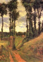 Paul Gauguin  - Bilder Gemälde - Pappeln