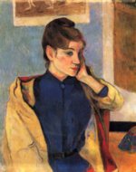 Paul Gauguin  - Bilder Gemälde - Portrait der Madeleine Bernard