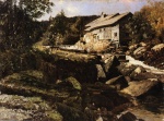 Carl Schuch  - Bilder Gemälde - Mühle bei Saut du Doubs