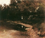 Carl Schuch  - Peintures - Lac en forêt