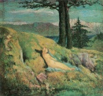 Giovanni Segantini - Bilder Gemälde - Die Quelle