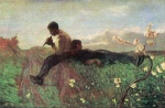 Giovanni Segantini - Bilder Gemälde - Idylle