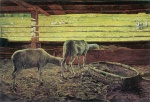 Giovanni Segantini - Bilder Gemälde - Lichtkontraste