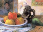 Paul Gauguin  - Bilder Gemälde - Stillleben mit Äpfeln, Birne und Krug
