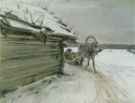 Walentin Alexandrowitsch Serow  - Bilder Gemälde - Im Winter