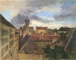 Adalbert Stifter  - paintings - Blick in die Beatrixgasse in Wien