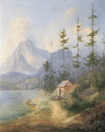 Adalbert Stifter - Peintures - Le mont Sarstein à Alt-Aussee