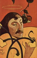 Paul Gauguin  - Bilder Gemälde - Symbolistisches Selbstportrait
