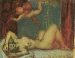 Franz von Stuck - Peintures - Danae