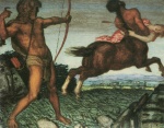 Franz von Stuck - Bilder Gemälde - Herkules und Nessus