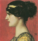 Franz von Stuck - Peintures - Marie en Grecque