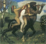 Franz von Stuck  - Bilder Gemälde - Spazierritt