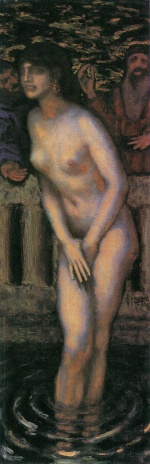 Franz von Stuck  - Peintures - Suzanne au bain