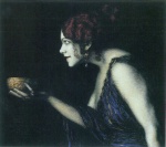 Franz von Stuck  - Bilder Gemälde - Tilla Durieux als Circe