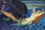 Franz von Stuck  - Peintures - Vent et vagues