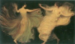 Franz von Stuck  - Bilder Gemälde - Zwei Tänzerinnen