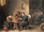 David Teniers  - Bilder Gemälde - Kartenspieler