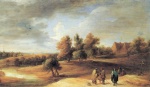 David Teniers  - Bilder Gemälde - Landschaft mit Zigeunern