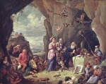 David Teniers  - Bilder Gemälde - Versuchung des Heiligen Antonius