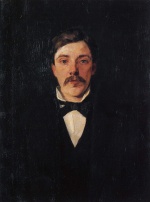 Heinrich Wilhelm Trübner  - paintings - Karl Trübner, Bruder des Künstlers