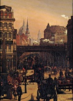 Heinrich Wilhelm Trübner  - Bilder Gemälde - Ludgate Hill
