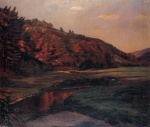 Heinrich Wilhelm Trübner  - Peintures - Vallée de Marbach dans la région de l´ Odenwald