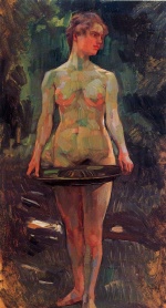 Heinrich Wilhelm Trübner  - paintings - Pomona