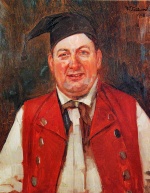 Heinrich Wilhelm Trübner  - paintings - Schauspieler Konrad Dreher