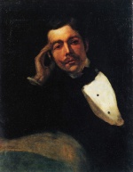 Heinrich Wilhelm Trübner  - Peintures - Autoportrait