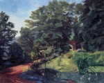 Heinrich Wilhelm Trübner  - paintings - Stift Neuburg, Einfahrtsweg