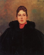 Heinrich Wilhelm Trübner  - Peintures - Portrait de femme 