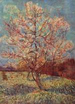 Vincent Willem van Gogh - Bilder Gemälde - Blühender Pfirsichbaum