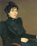 Felix Valletton - Peintures - Portrait de la comédienne Marthe Mellot