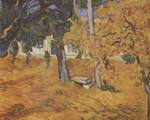 Vincent Willem van Gogh - Bilder Gemälde - Der Park des Spitals St Paul in Saint Remy