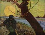 Vincent Willem van Gogh - Bilder Gemälde - Der Sämann bei untergehender Sonne