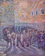 Vincent Willem van Gogh - Bilder Gemälde - Die Runde der Gefangenen