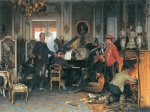 Anton von Werner - Bilder Gemälde - Im Etappenquartier vor Paris