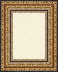 Barockrahmen - Motiv Bilder Gemälde - Polo gold-schwarz 11,2 cm