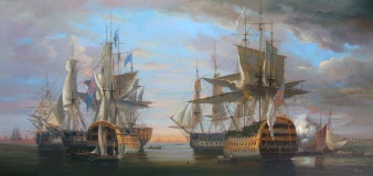 Bild:Seeschlacht von Admiral Nelson